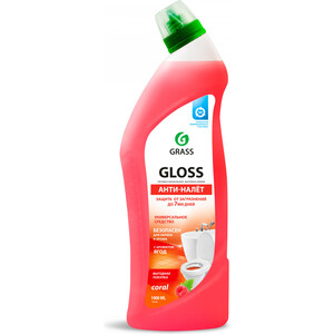 фото Чистящее средство grass gloss coral гель для ванны и туалета, 1 л(125548)