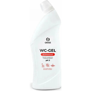 фото Чистящее средство grass professional wc-gel для ванной и туалета, от ржавчины и водного камня, 750 мл(125535)