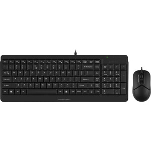 Комплект клавиатура и мышь A4Tech Fstyler F1512 клав-черный мышь-черный USB мышь a4tech fstyler fb12 беспроводная оптическая 1200 dpi usb белая