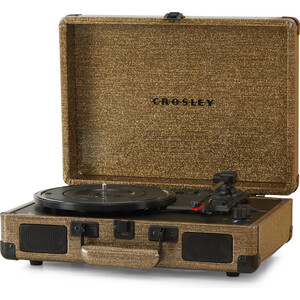 фото Виниловый проигрыватель crosley cruiser plus [cr8005f-ga4] soft gold c двухсторонним bluetooth