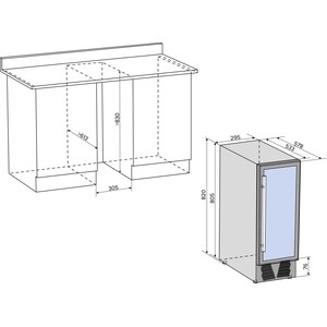 

Винный шкаф Libhof CX-19 Silver, CX-19 Silver