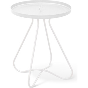 Стол журнальный Мебелик SHT-CT3 белый муар стол журнальный мебелик мельбурн со стеклом белый дуб светлый п0002806