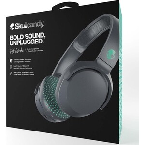 фото Наушники беспроводные накладные skullcandy riff wireless on-ear, серо-бирюзовые в крапинку s5pxw-l672