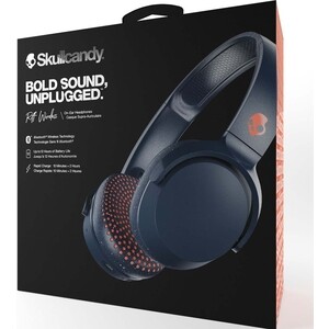 фото Наушники беспроводные накладные skullcandy riff wireless on-ear, сине-коралловые в крапинку s5pxw-l673