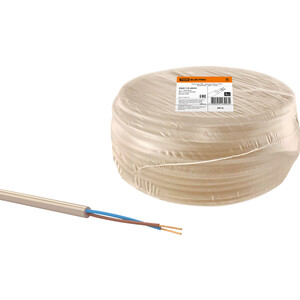 фото Провод tdm electric пвс 2х0,75 гост (20м), бежевый ''эко''