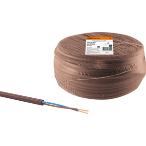 фото Провод tdm electric пвс 2х2,5 гост (50м), коричневый ''эко''
