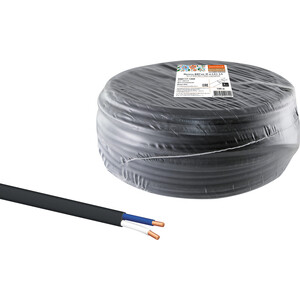 фото Провод tdm electric ввгмб-п нг(а) - ls 2х1,5 220/380 (100м) народный