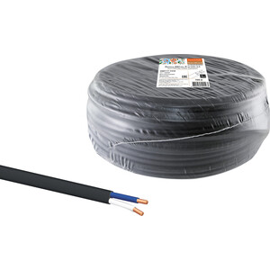 фото Провод tdm electric ввгмб-п нг(а) - ls 2х2,5 220/380 (100м) народный