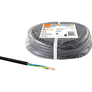 

Провод TDM ELECTRIC ПВСмб 3х2,5 (10м), черный народный, ПВСмб 3х2,5 (10м), черный народный