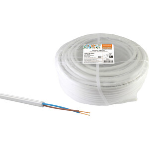

Провод TDM ELECTRIC ПВСмб 2х2,5 (50м), белый народный, ПВСмб 2х2,5 (50м), белый народный