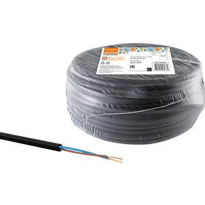 фото Провод tdm electric пвсмб 2х2,5 (100м), черный народный