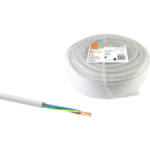 фото Провод tdm electric пвсмб 4х1 (100м), белый народный