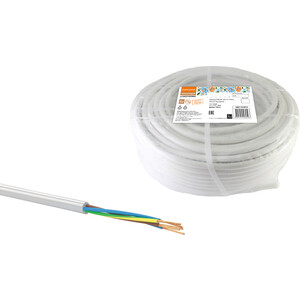 фото Провод tdm electric пвсмб 5х0,75 (100м), белый народный