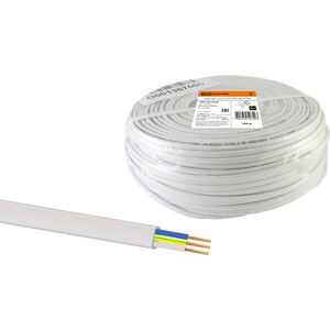 

Шнур TDM ELECTRIC ШВВП 3х0,75 ГОСТ (100м), белый, ШВВП 3х0,75 ГОСТ (100м), белый