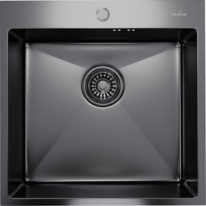 Кухонная мойка Mixline Pro 50х50 черный графит (4630099745672)