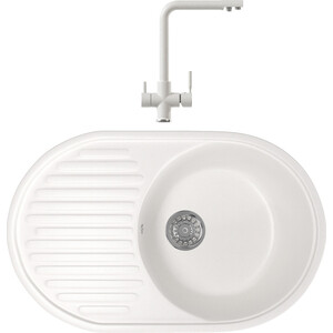 

Кухонная мойка и смеситель Mixline ML-GM16 белая 331, ML-GM16 белая 331