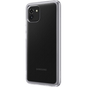 фото Чехол (клип-кейс) samsung galaxy a03 soft clear cover прозрачный (ef-qa035ttegru)