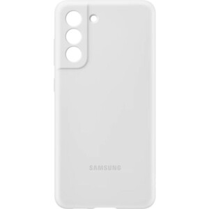 фото Чехол (клип-кейс) samsung galaxy s21 fe silicone cover белый (ef-pg990twegru)