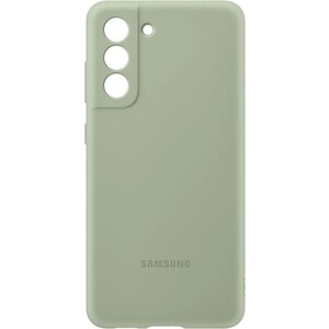 фото Чехол (клип-кейс) samsung galaxy s21 fe silicone cover оливковый (ef-pg990tmegru)