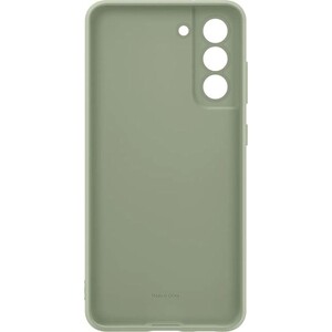 фото Чехол (клип-кейс) samsung galaxy s21 fe silicone cover оливковый (ef-pg990tmegru)