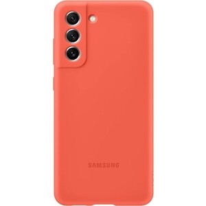 фото Чехол (клип-кейс) samsung galaxy s21 fe silicone cover розовый (ef-pg990tpegru)