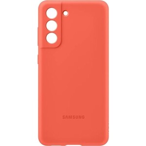 фото Чехол (клип-кейс) samsung galaxy s21 fe silicone cover розовый (ef-pg990tpegru)