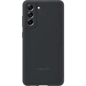 фото Чехол (клип-кейс) samsung galaxy s21 fe silicone cover темно-серый (ef-pg990tbegru)