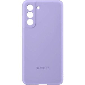 фото Чехол (клип-кейс) samsung galaxy s21 fe silicone cover фиолетовый (ef-pg990tvegru)