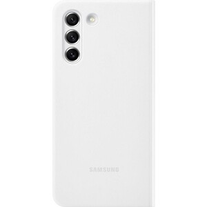 фото Чехол (клип-кейс) samsung galaxy s21 fe smart clear view cover белый (ef-zg990cwegru)