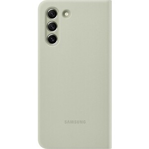 фото Чехол (клип-кейс) samsung galaxy s21 fe smart clear view cover оливковый (ef-zg990cmegru)