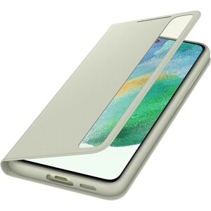 фото Чехол (клип-кейс) samsung galaxy s21 fe smart clear view cover оливковый (ef-zg990cmegru)