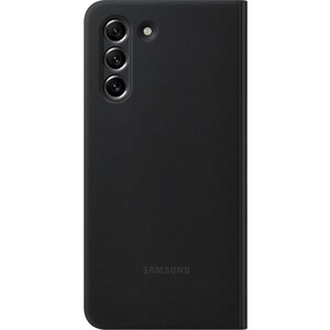 фото Чехол (клип-кейс) samsung galaxy s21 fe smart clear view cover темно-серый (ef-zg990cbegru)