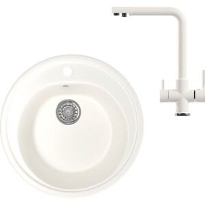 

Кухонная мойка и смеситель Mixline ML-GM11 молоко 341, ML-GM11 молоко 341