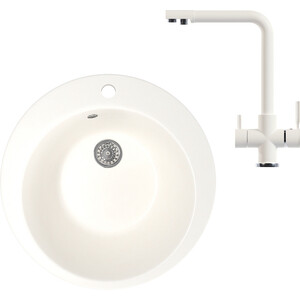 

Кухонная мойка и смеситель Mixline ML-GM13 молоко 341, ML-GM13 молоко 341
