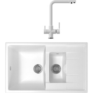 

Кухонная мойка и смеситель Mixline ML-GM22 молоко 341, ML-GM22 молоко 341