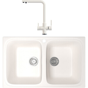 

Кухонная мойка и смеситель Mixline ML-GM23 молоко 341, ML-GM23 молоко 341