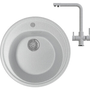 

Кухонная мойка и смеситель Mixline ML-GM11 серая 310, ML-GM11 серая 310