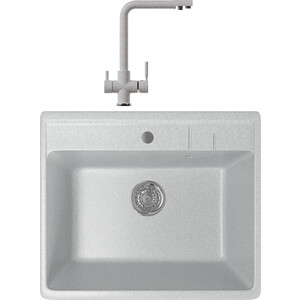 

Кухонная мойка и смеситель Mixline ML-GM15 серая 310, ML-GM15 серая 310