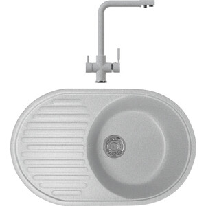 

Кухонная мойка и смеситель Mixline ML-GM16 серая 310, ML-GM16 серая 310