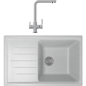 

Кухонная мойка и смеситель Mixline ML-GM19 серая 310, ML-GM19 серая 310