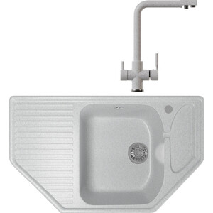 

Кухонная мойка и смеситель Mixline ML-GM24 серая 310, ML-GM24 серая 310