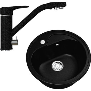 

Кухонная мойка и смеситель Mixline ML-GM10 45 ультра-черная 344 (4660105233213, 4660105234036), ML-GM10 45 ультра-черная 344 (4660105233213, 4660105234036)