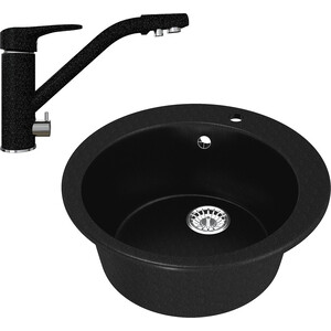 

Кухонная мойка и смеситель Mixline ML-GM13 50 ультра-черная 344 (4660105233282, 4660105234036), ML-GM13 50 ультра-черная 344 (4660105233282, 4660105234036)