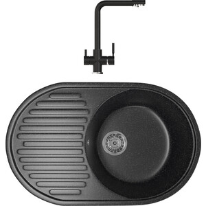 

Кухонная мойка и смеситель Mixline ML-GM16 черная 308, ML-GM16 черная 308