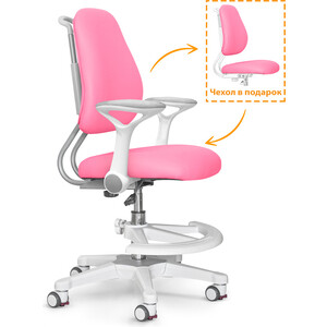 фото Детское кресло ergokids y-507 kp armrests (y-507 arm/kp) (с подлокотниками) обивка розовая однотонная