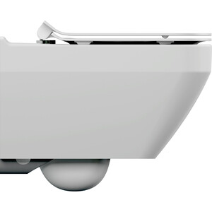 фото Унитаз подвесной cersanit crea square безободковый, тонкое сиденье микролифт (63115)