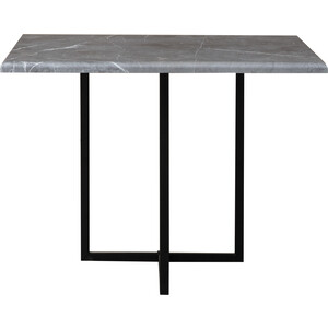 фото Олимп стол кофейный квадратный скарлетт пленка: пвх мрамор черный/металл: черный
