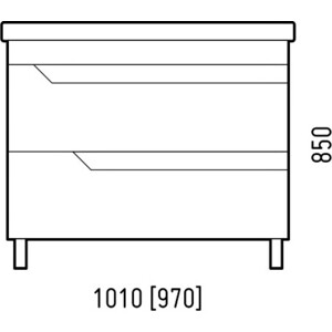 фото Тумба под раковину corozo юта 100 z2 люкс белая (sd-00000908)