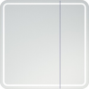 Шкаф-зеркало Corozo Алабама 80 универсальное, белое (SD-00000902) зеркало шкаф 41х59 6х10 7 см прямоугольное снежно белое с полочкой berossi argo ас 11901000