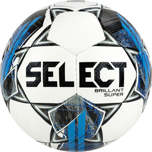 фото Мяч футбольный select brillant super fifa 810108-235, р.5, fifa pro, бело-серо-синий